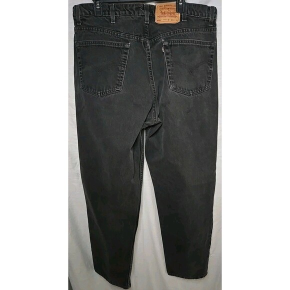 Vintage Levi 550 Relaxed Fit Jeans, Black, Men's 42x32 Made In The USA - Picture 5 of 8
